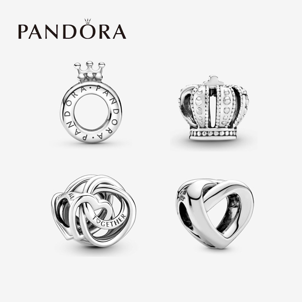 パンドラ チャーム ブレスレット レディース 王冠1/王冠2/ハート1