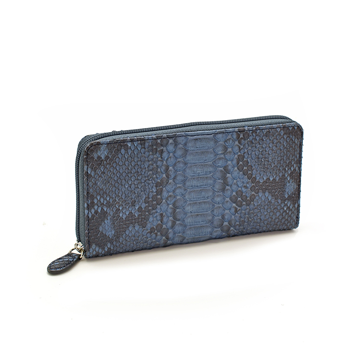 パイソン ラウンドファスナー長財布 財布 本革 レザー ヘビ革 蛇革