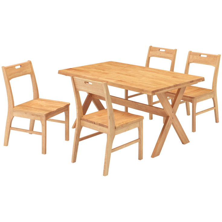 ダイニングテーブルセット ダイニングセット 5点 140×85cm テーブル