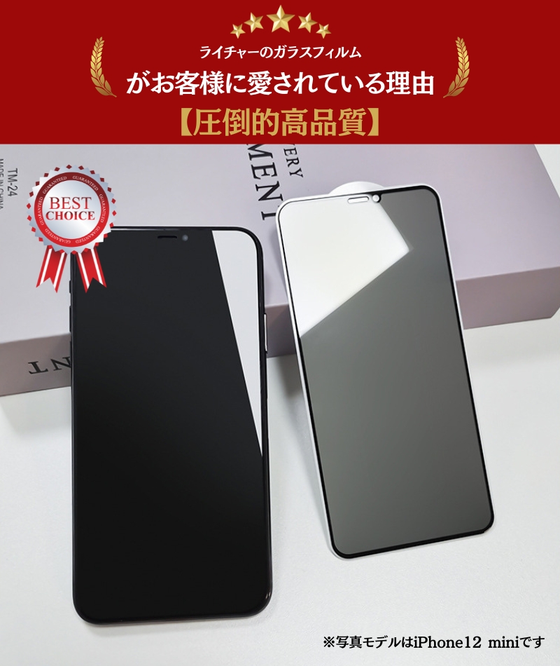 RYECHER 【360度・除き見防止フィルム】iPhone SE2 ガラスフィルム