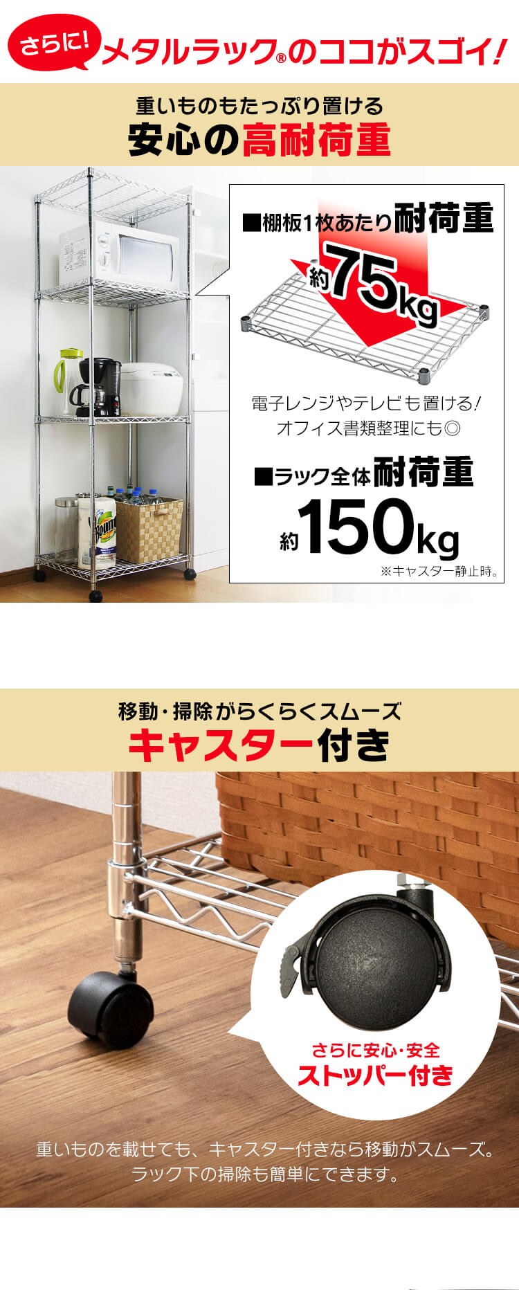 IRIS OHYAMA（アイリスオーヤマ） スチールラック 4段 幅55 業務用