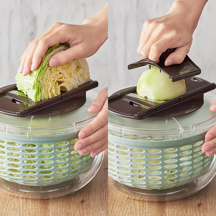 Toffy トフィー プッシュサラダスピナー&スライサーセット 送料無料