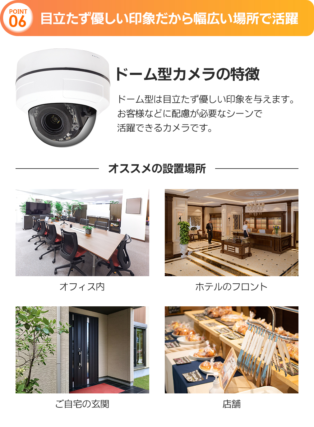 WTW 塚本無線 500万画素PoE 4倍PTZドーム型防犯カメラ WTW-XPDR165GPT2