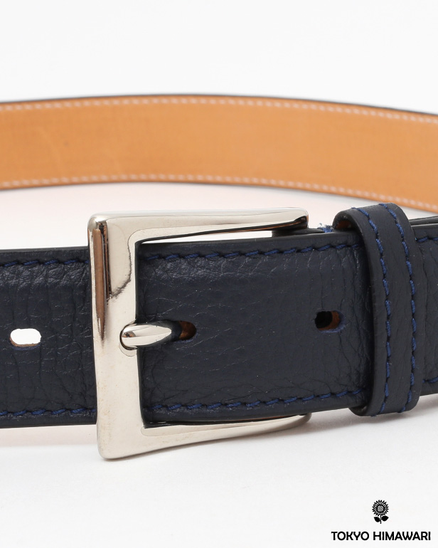 Cisei（シセイ） ベルト メンズ 本革 レザー ベルト ブルー ネイビー