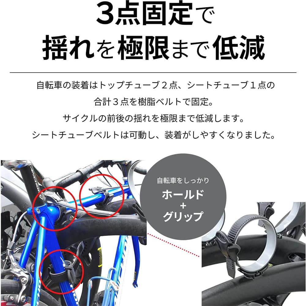 PIAA Terzo サイクルキャリア 2台積み(リア用) SARIS ブラック EC16BK