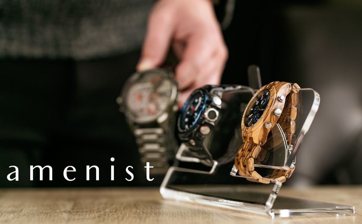 ウォッチスタンド amenist アクリル製 日本製 （ 腕時計スタンド