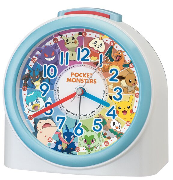 目覚まし時計 【ポケットモンスター】 白パール CQ426W [アナログ