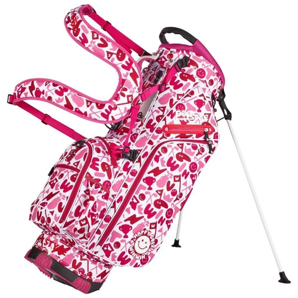 キャディバッグ HAPPY GOLF STAND BAG ローズ CB-163 [9.0型 /47インチ