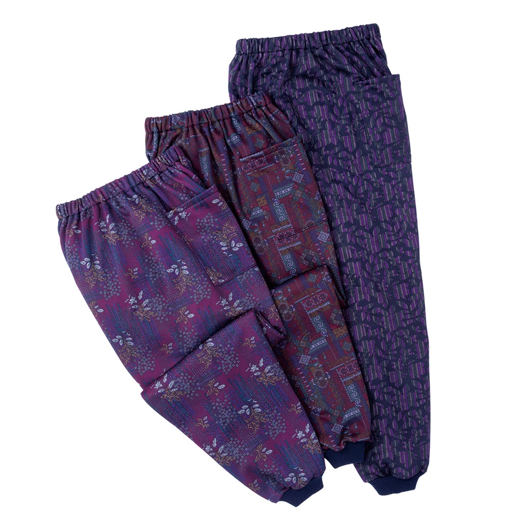 プリント裏起毛お洒落もんぺ おまかせ3柄組 同サイズ:Live it通販｜JRE