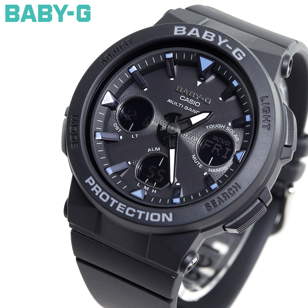 BABY-G ベビーG 時計 レディース 電波ソーラー ブラック カシオ babyg