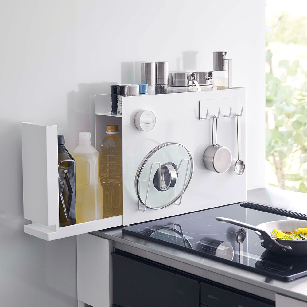 山崎実業 隠せる調味料ラック タワー （ホワイト）