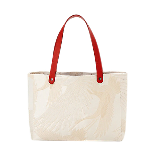 エコマコ 白無垢-結- トートバッグ 横A4 YUI004（ﾚｯﾄﾞ）