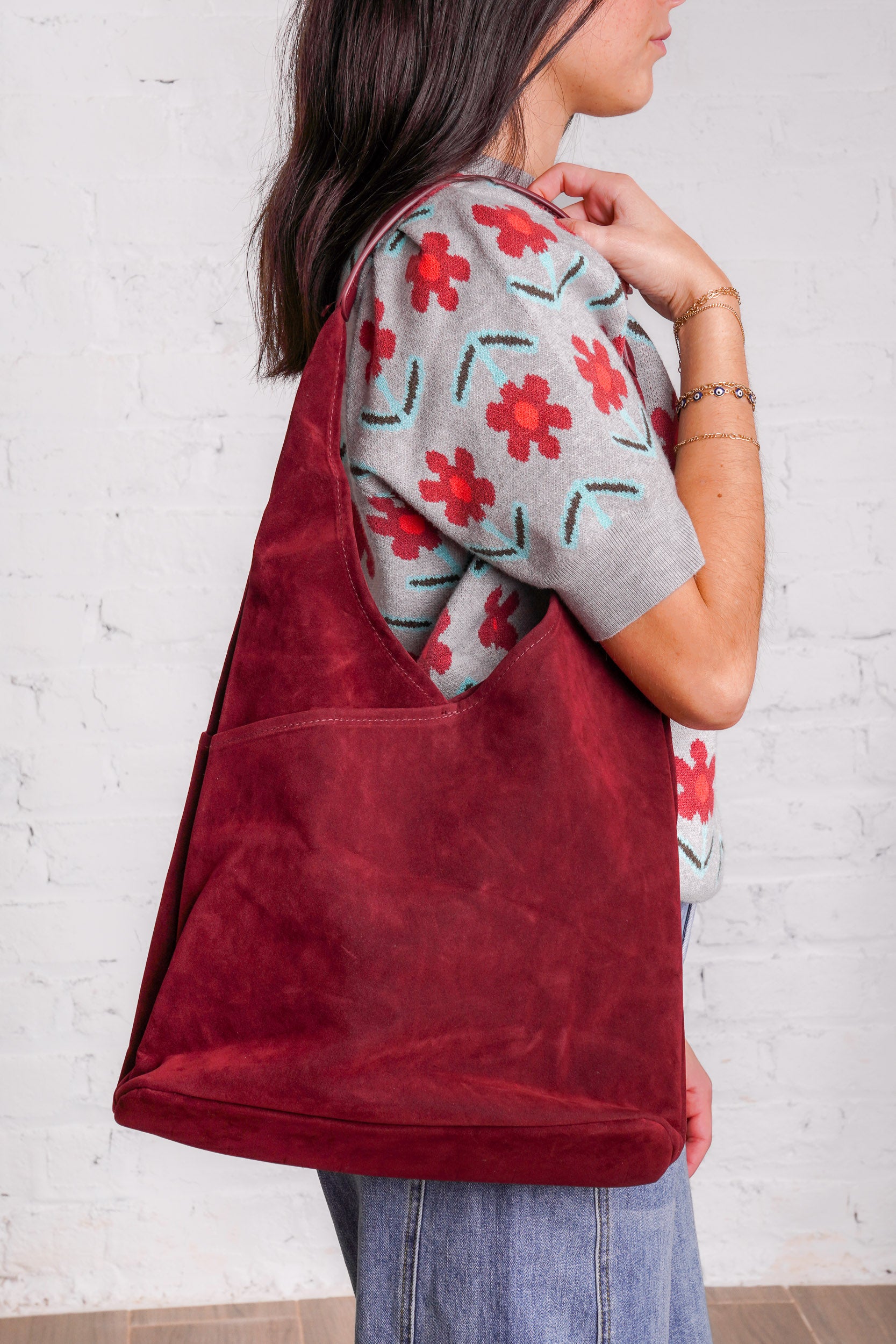 Kelsey Tote Bag – Red Clover