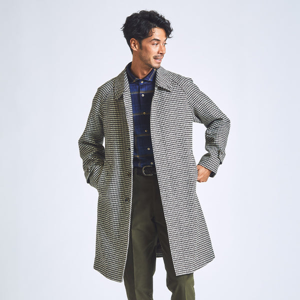 ラグランバルカラー千鳥コート【Made in Japan】 – Mitsumine Online Shop
