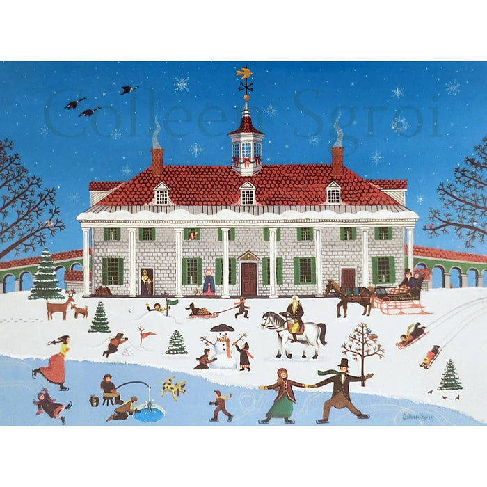 Winter at Mount Vernon - 500 Piece Folk Art Puzzle — The Shops at