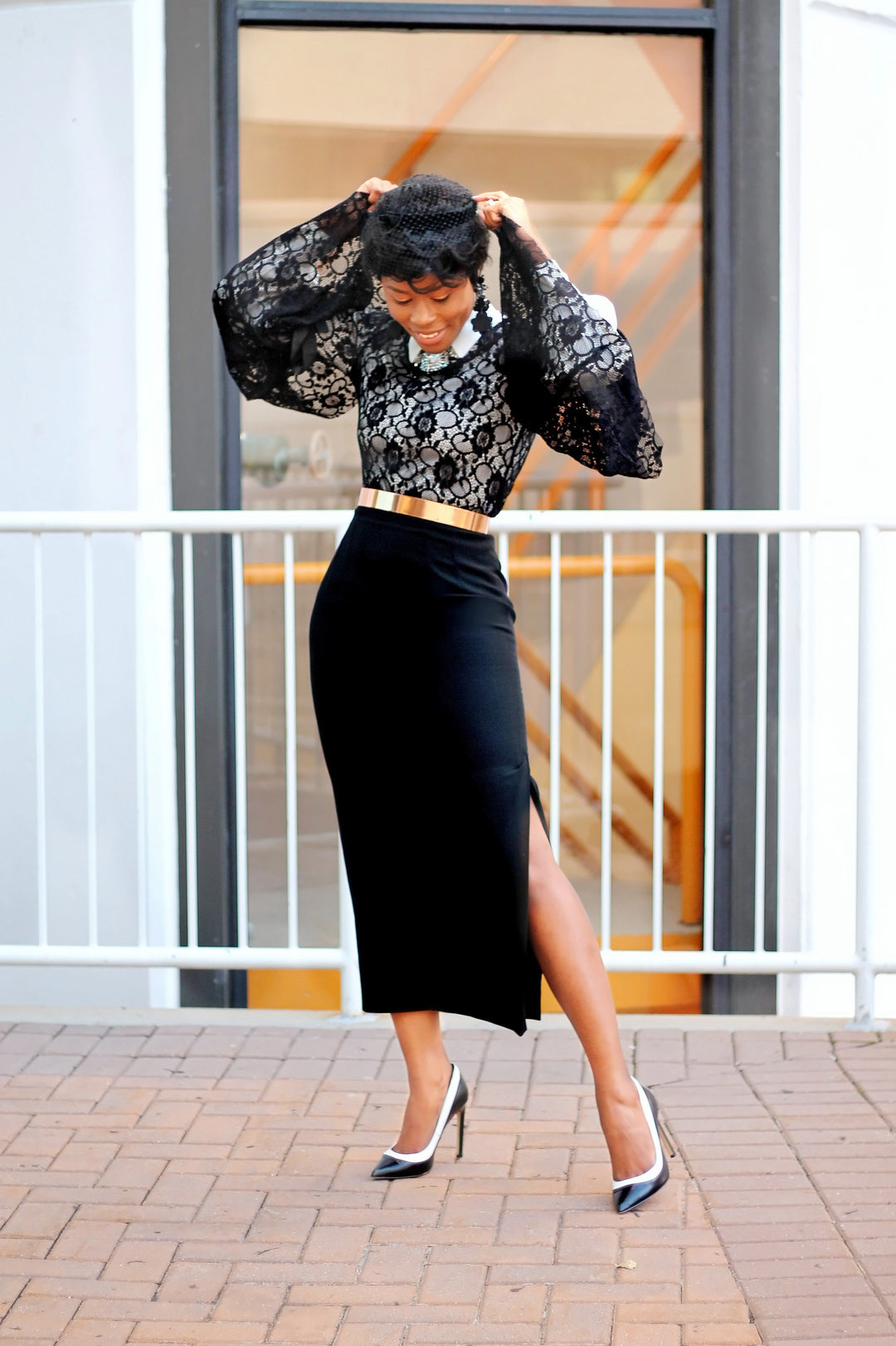 Black Ribbon Lace Top – Tomgfashion