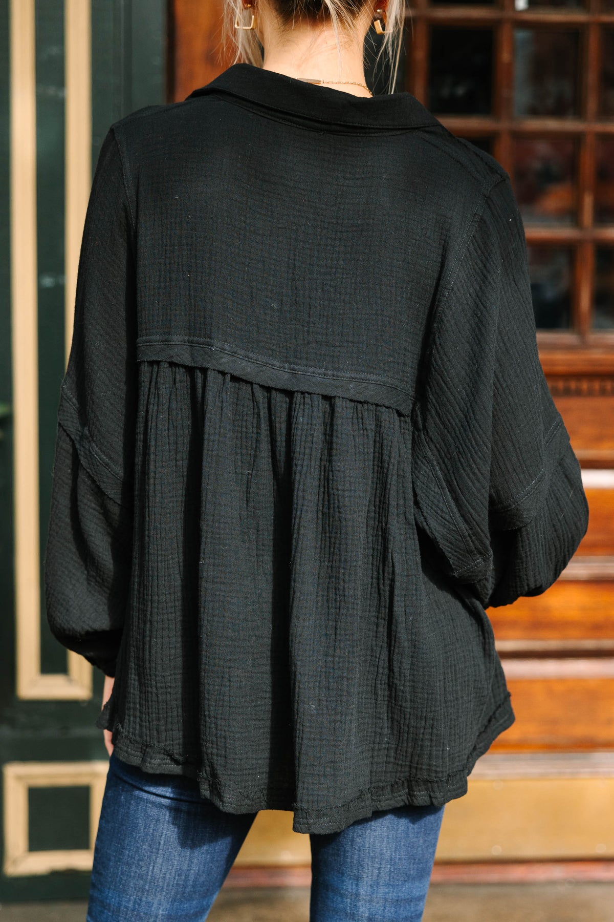 Love Life Black Babydoll Top – Shop the Mint