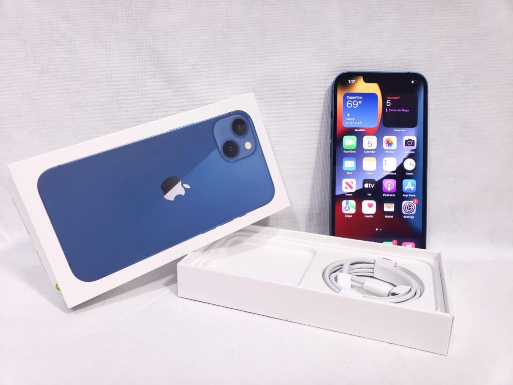 Apple iPhone 13 (A2482, ML9N3LL/A, 256GB, Sierra Blue, AT&T