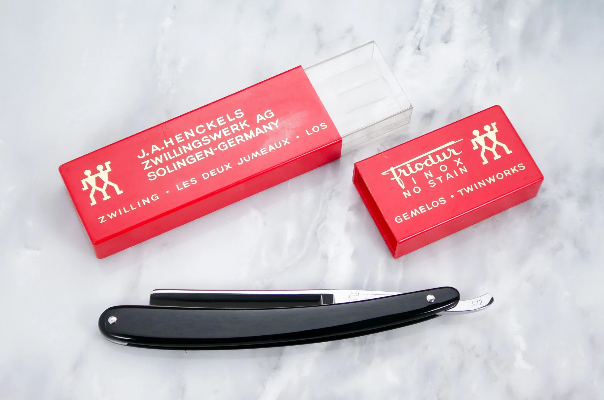 Vintage J.A. Henckels Friodur 472 Inox Solingen Straight Razor