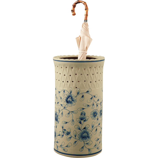 陶器】縄文土器のような模様の傘立て 2024 陶器】縄文土器のような模様