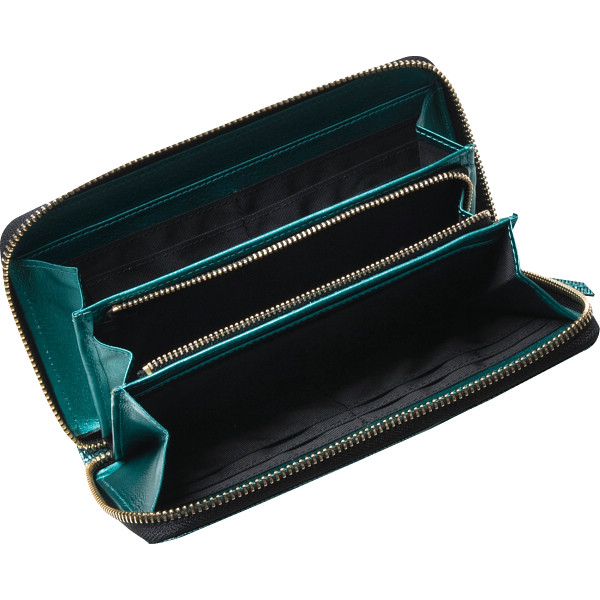 ラウンドファスナー長財布グリーン | シャディギフトモール