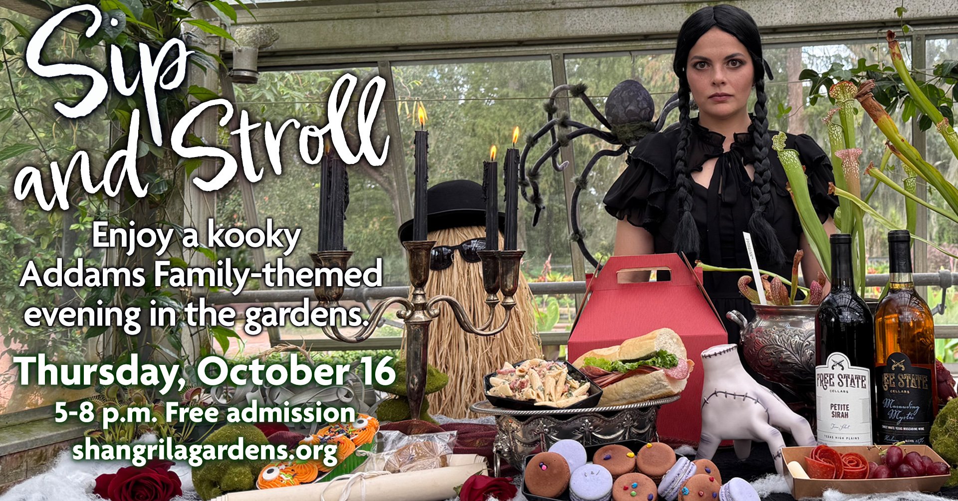 Sip and Stroll | Shangri La Botanical Gardens