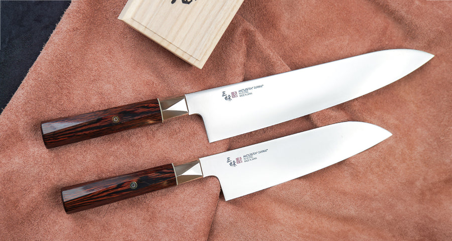 SET] Mcusta Zanmai Supreme Twisted [gyuto + santoku] – SharpEdge