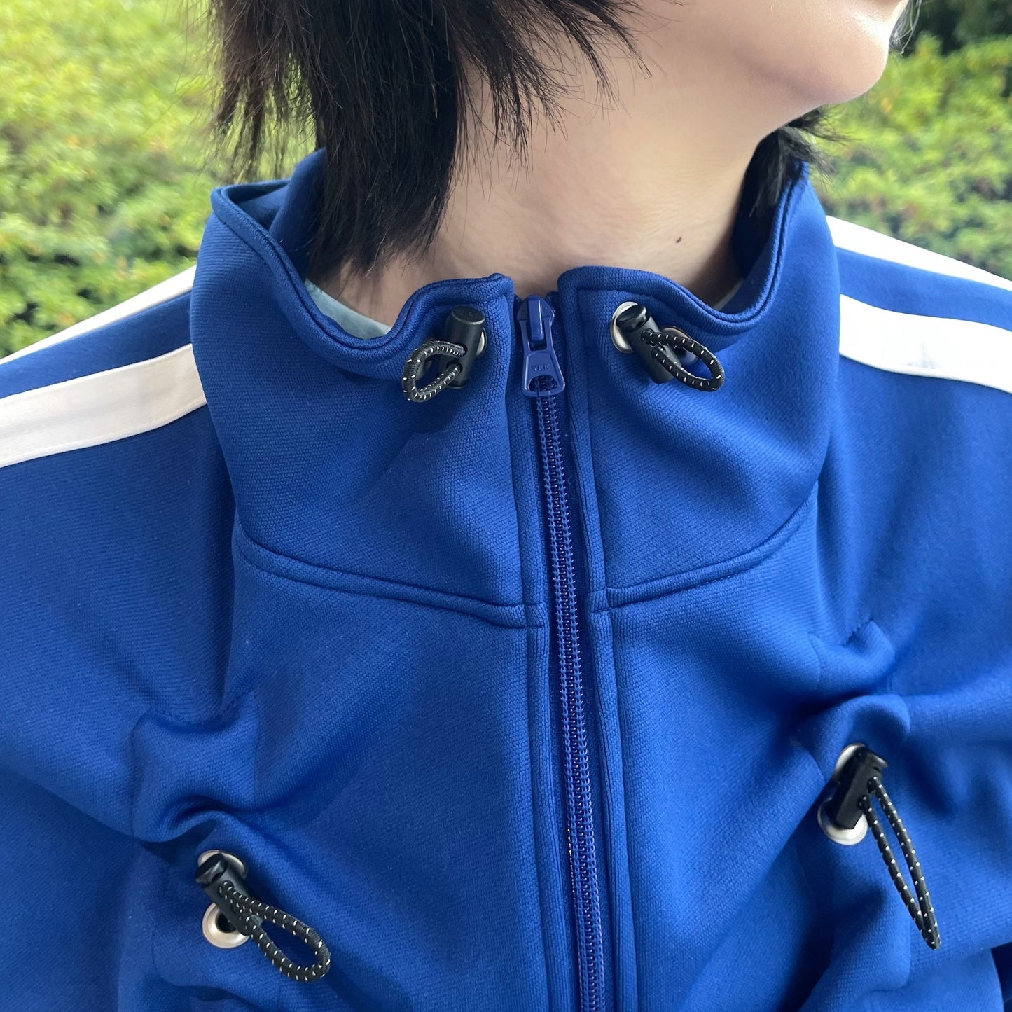 DRAW CORD TRACK TOP / NAVY BLUE / ドローコードトラックトップ
