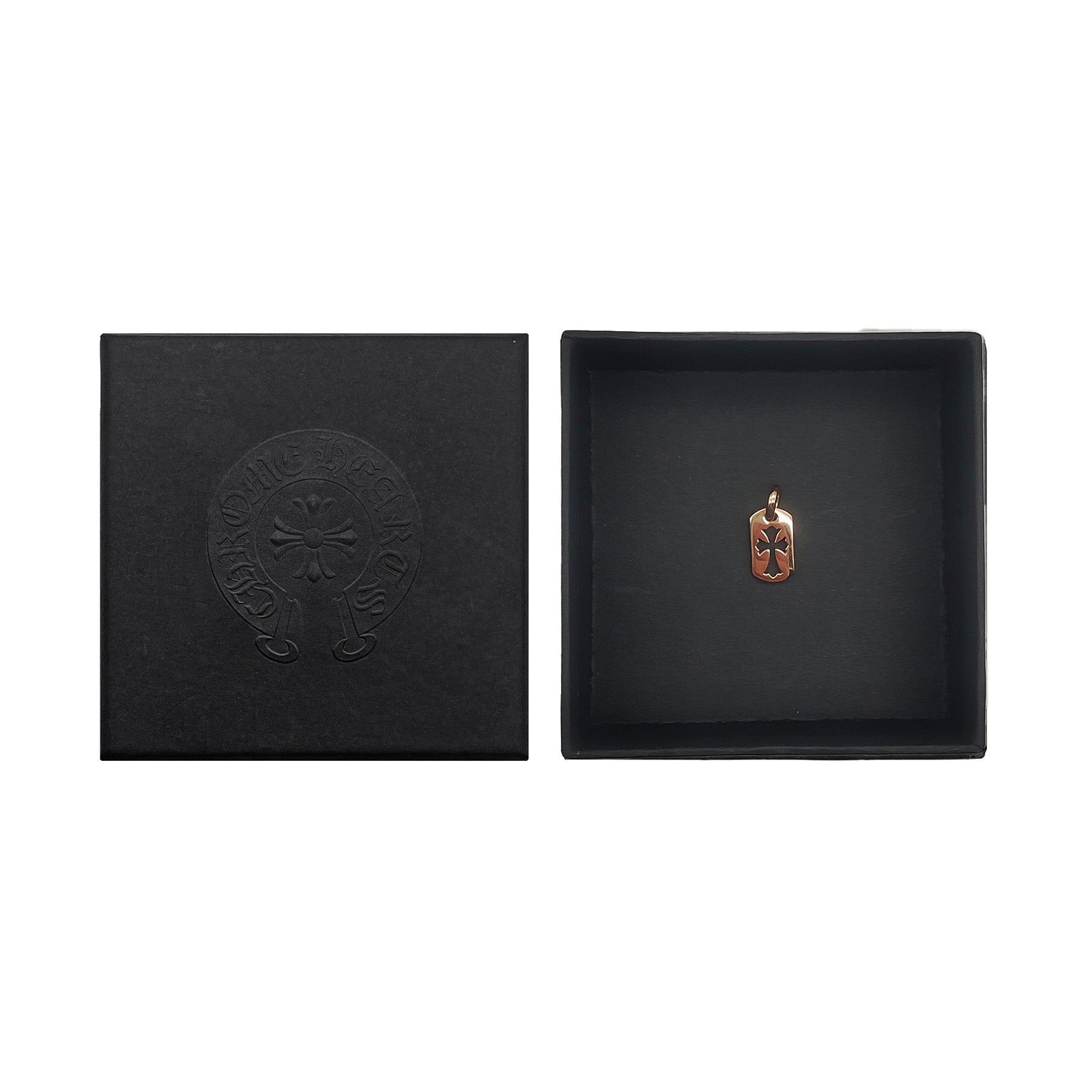 Chrome Hearts 22K Gold Cross Single Diamond Dogtag - SRM – SHENGLI