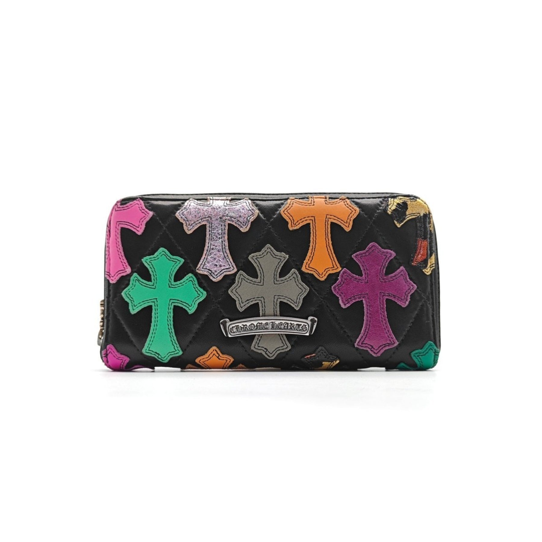Chrome Hearts Muti-Color Leather Cross Patch Wallet - SRM