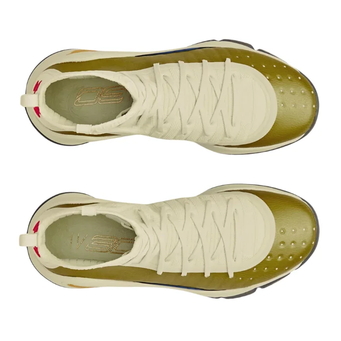 Under Armour Curry 4 Retro Lemon Ice / Metallic Gold / Red