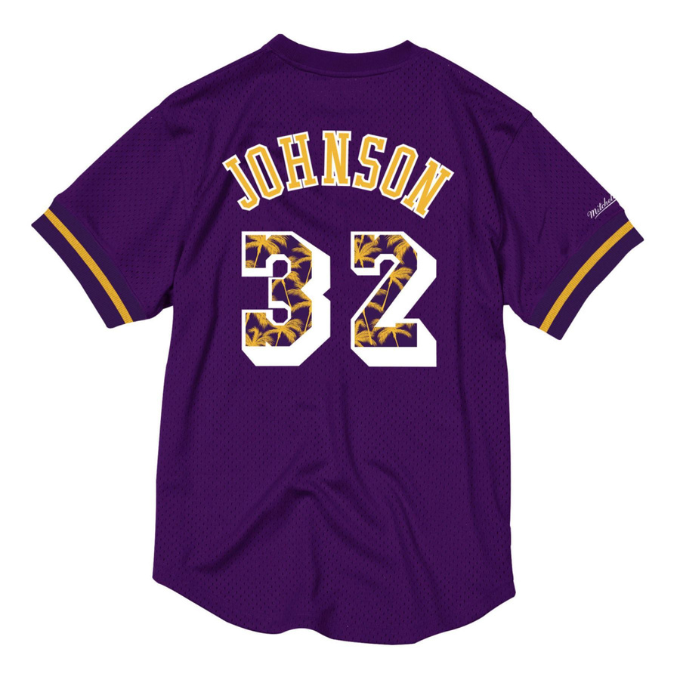 Mitchell & Ness Nba La Lakers Magic Johnson #32 Mesh Crewneck