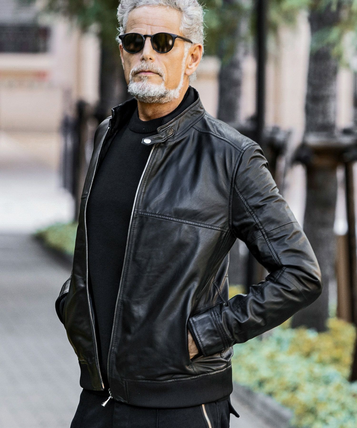 AKM Contemporary(エイケイエムコンテンポラリー)レザーブルゾン