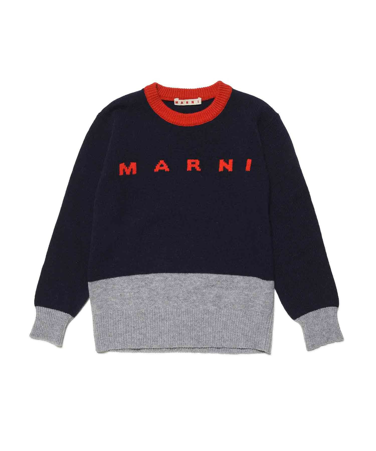MARNI(マルニ)Kids & Junior ウールブレンドブランドロゴニット