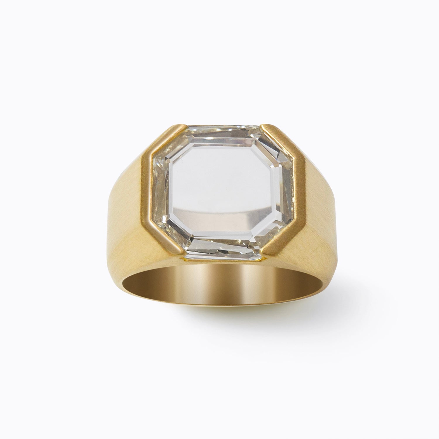 Cut-Cornered Rectangular Signet Ring - SHIHARA