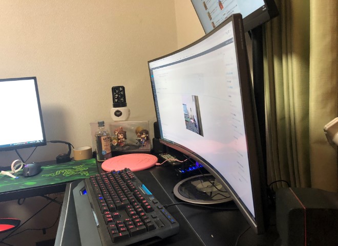 ASUS湾曲ウルトラワイドモニター34型MX34VQの使用感や感想レビュー