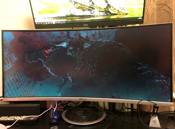 ASUS湾曲ウルトラワイドモニター34型MX34VQの使用感や感想レビュー