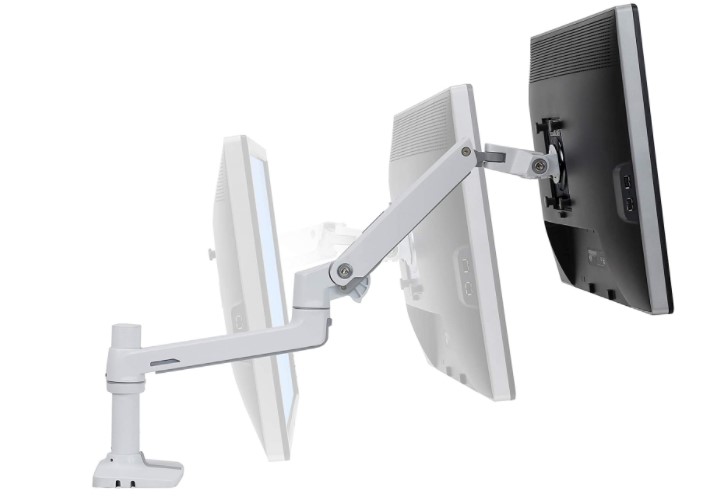 白いモニターアーム 】エルゴトロンLXモニターアームをレビュー！可動