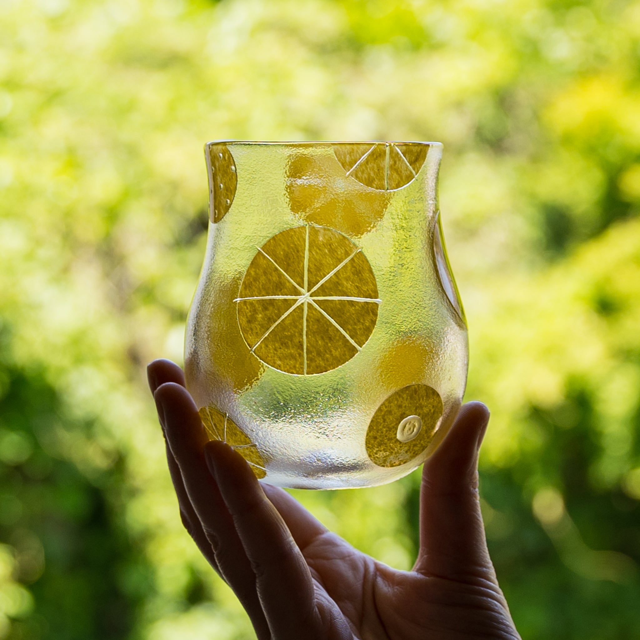 作家 平井睦美 丸グラス MARU Yellow｜和食器通販 四季折折 – 四季折折