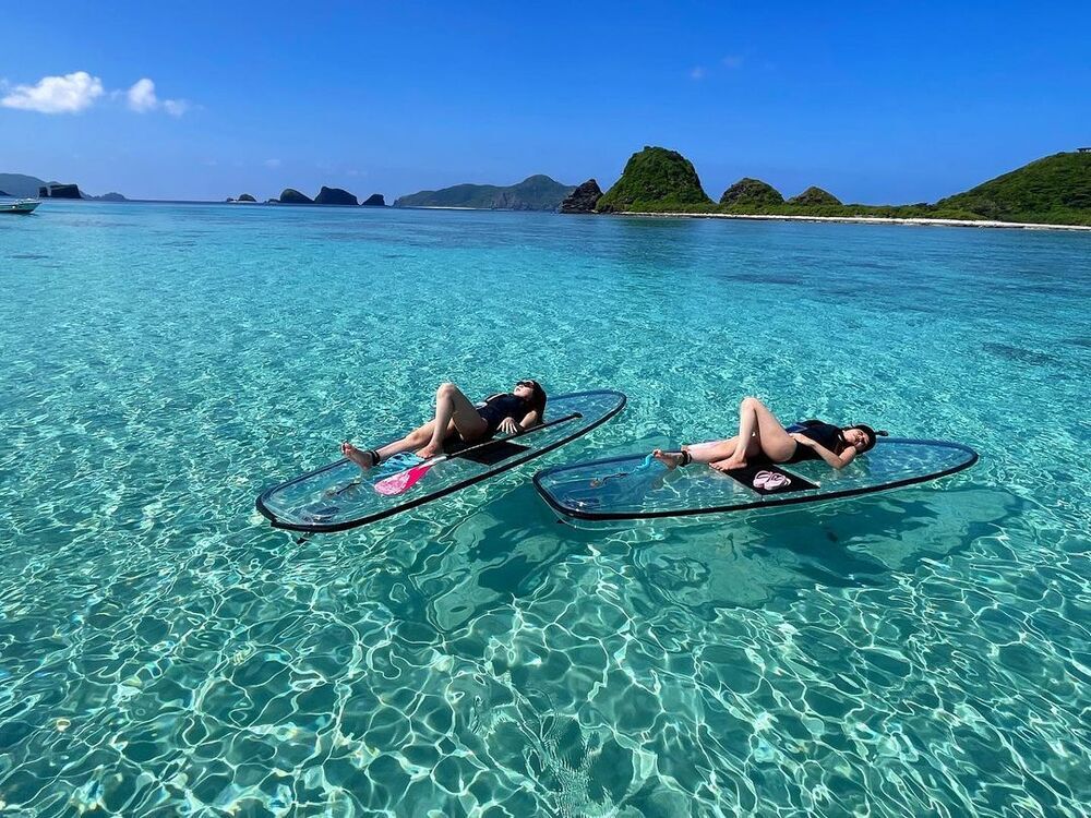 座間味島｜ホエールウォッチングとパックでSUP体験｜約5時間】冬季限定