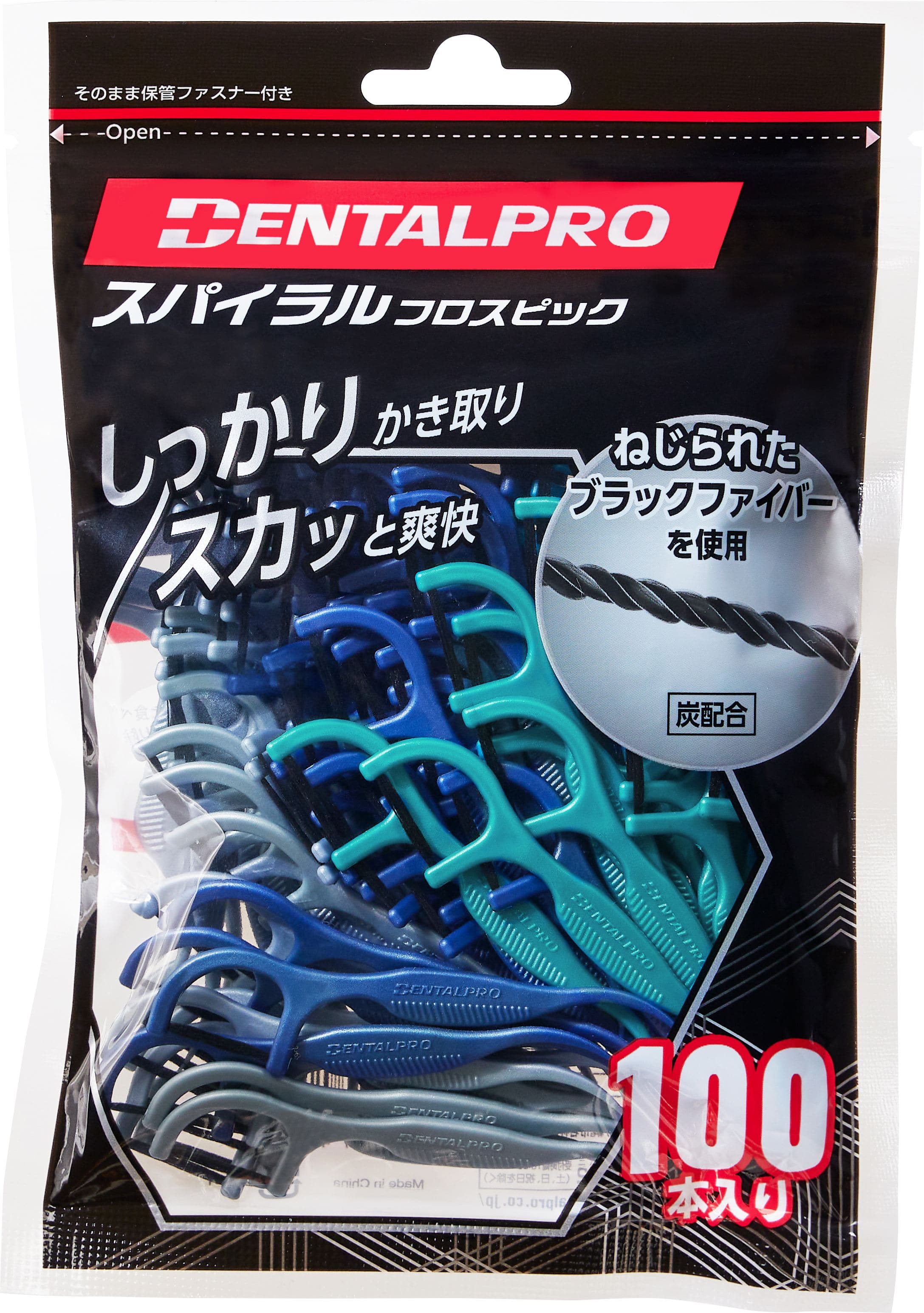 デンタルプロ デンタルプロスパイラルフロスピック100本入り 100本