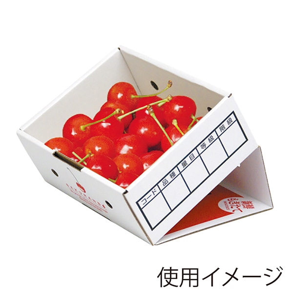 ヤマニパッケージ さくらんぼ箱 さくらんぼディスプレー 500g L-8129