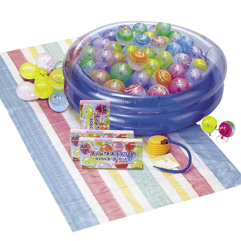 三洋堂 水ヨーヨー風カラフルエアーヨーヨー 6種アソート 3758 12個/袋