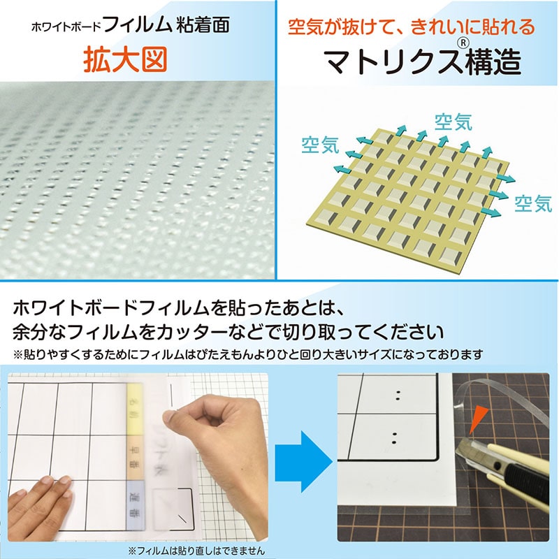 マグエックス マグネット用紙 ぴたえもん ホワイトボードキット A4 2