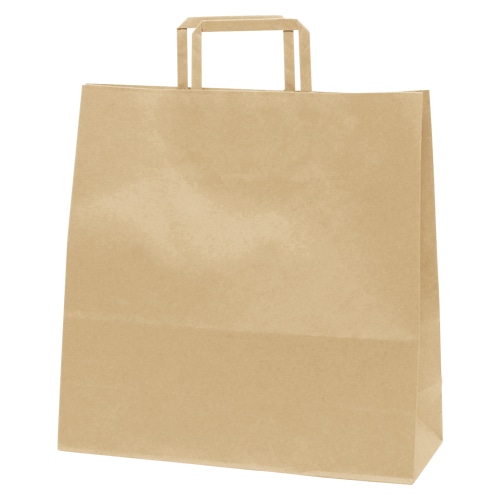 HEIKO 紙袋 H25チャームバッグ 3才(平手) 未晒無地 50枚/袋 003262521