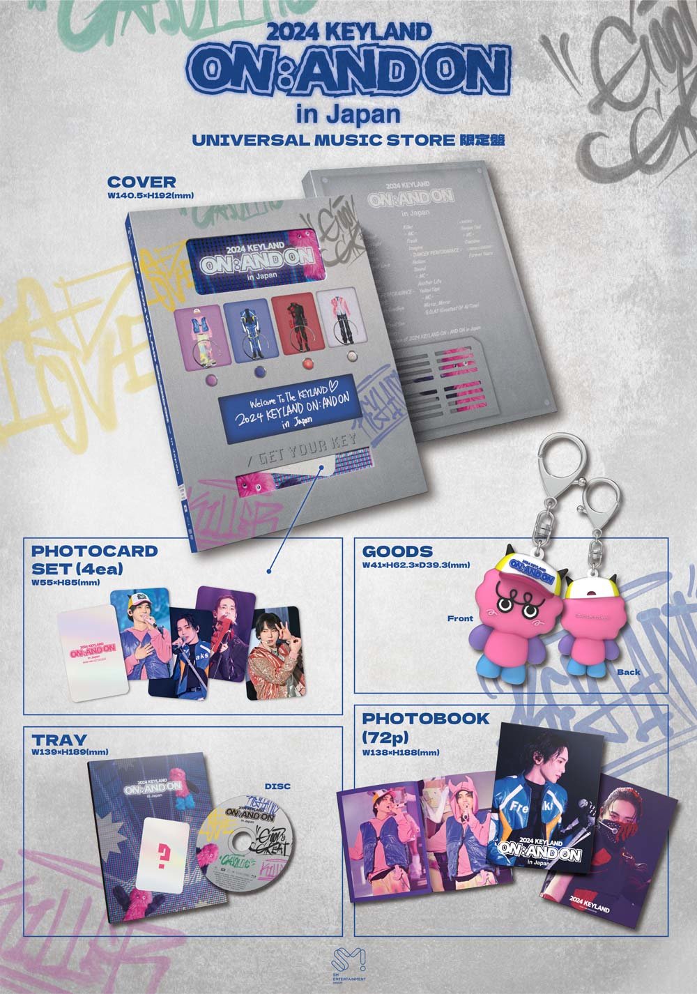 LIVE Blu-ray「2024 KEYLAND ON : AND ON in Japan」のパックショット