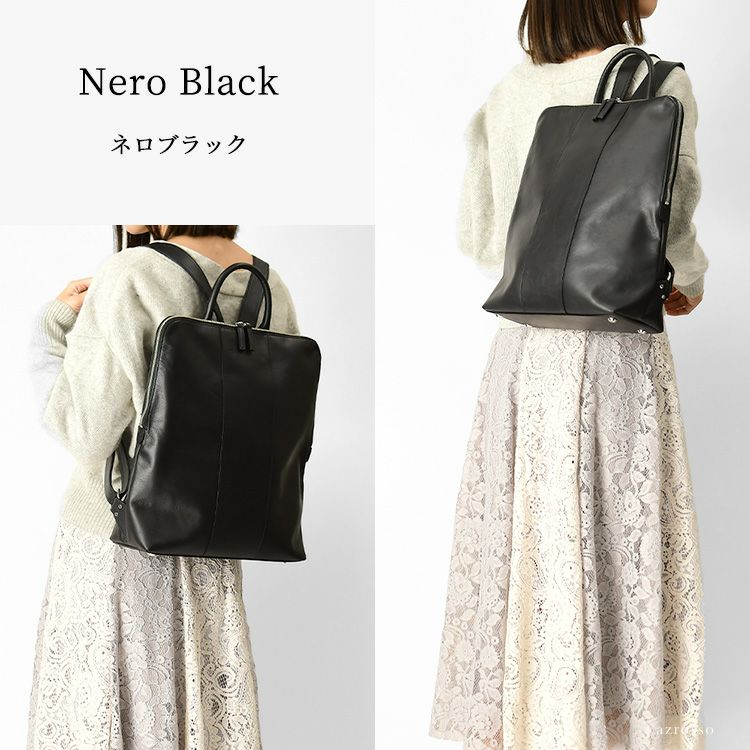 カプチェット ヴィオレット スコッチガード 撥水 レザー リュック