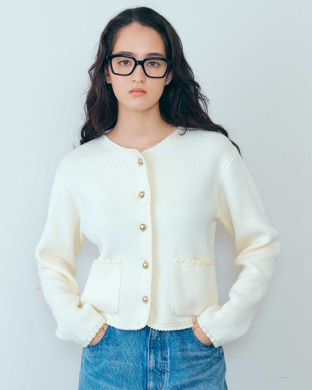 BOUCLE KNIT JACKET – Shinzone