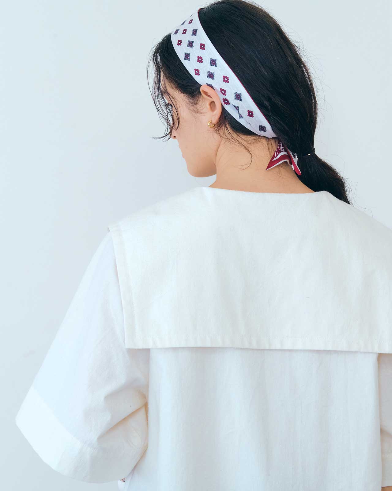BANDANA PRINTED NARROW SCARF – Shinzone
