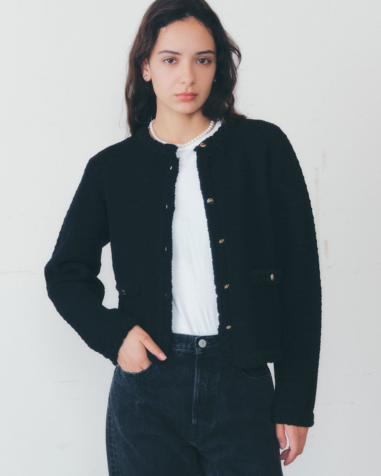 CROCHET KNIT JACKET – Shinzone